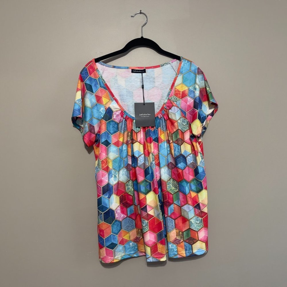 Multi-Colored Womens Blouse, S - Picture 2 of 6